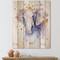 Designart - Portrait of An Elephant In Flowers - Farmhouse Print on Natural Pine Wood